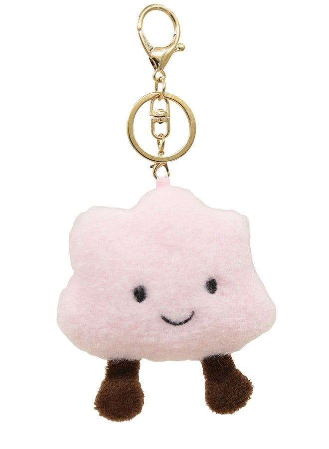 Zitokin Cute Cloud Plush Keychain for Backpack, Kawaii Purse Bag Charms for Handbags Accessories Gift for Women (Pink) - Image 1